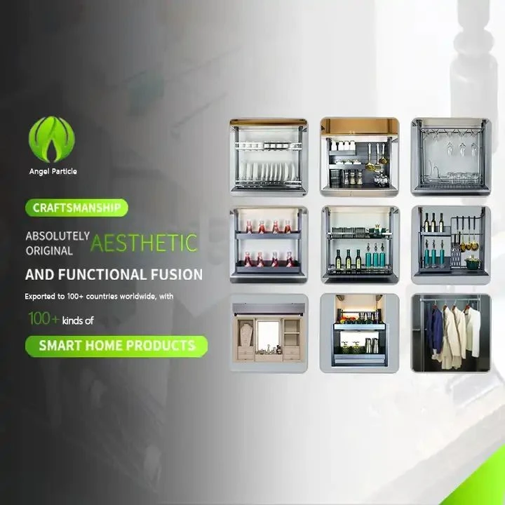 Restaurant Smart Kitchen Aluminum Alloy Kitchen Cabinet Lift