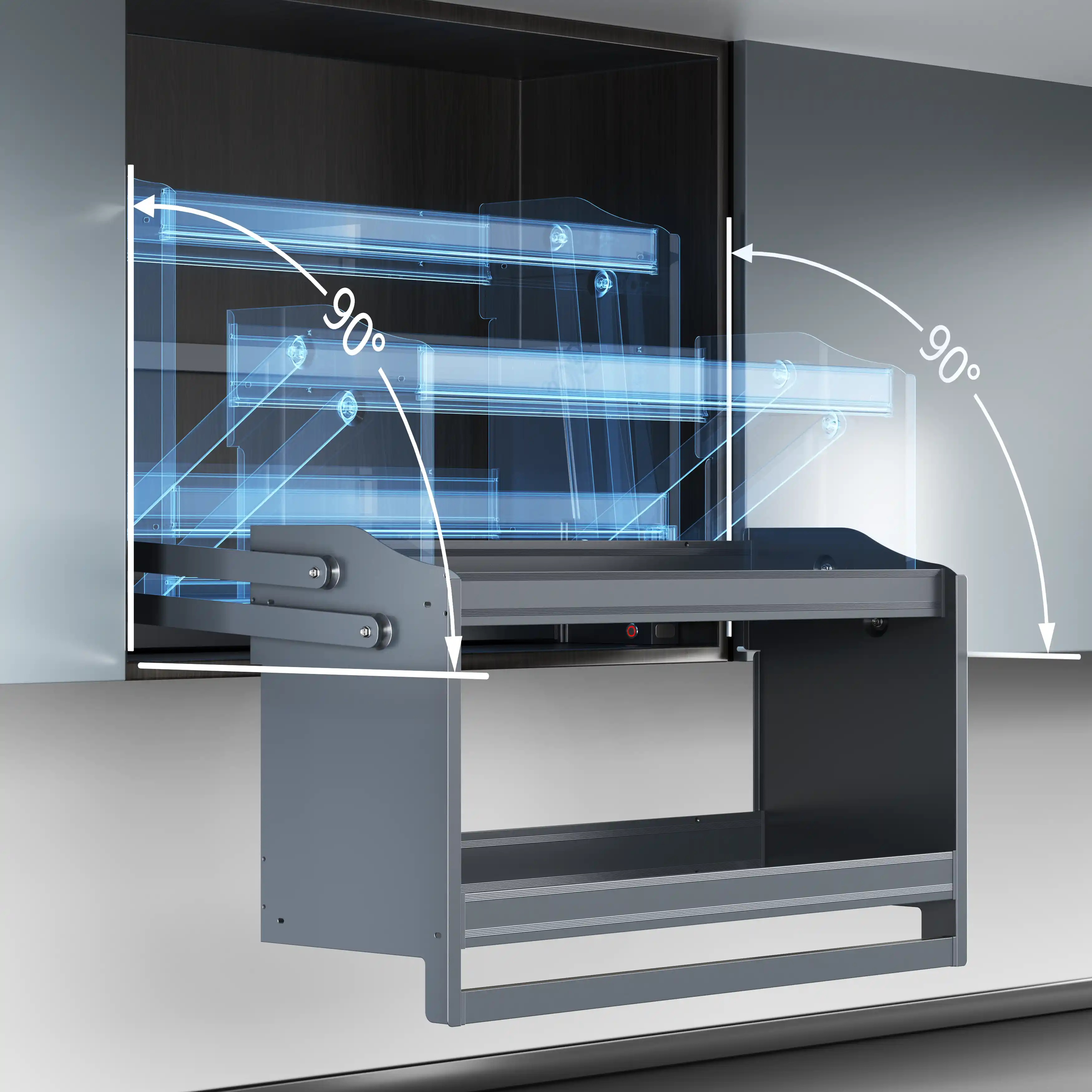 Motorized Concealed Vertical Lift Cabinet best